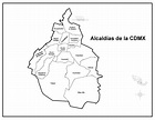 Mapa de alcaldías de la cdmx para imprimir en PDF 2024