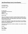 14+ Formal Rejection Letters - Sample, Example Format Download