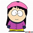 How to draw Wendy Testaburger from South Park - Step by step drawing ...
