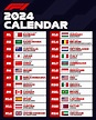Listo el calendario de la Fórmula 1 para la temporada 2024