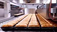 Automated Bread Production in Bakery on Modern Machines - YouTube