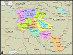 Armenia Political Wall Map | Maps.com.com
