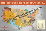 Native American Map - Tribal Nations & Languages Poster/Wall Map ...