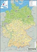 Carta Fisica Della Germania - Cartina Geografica Mondo
