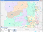 Boulder County, CO Wall Map Color Cast Style by MarketMAPS - MapSales.com
