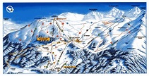 Large piste map of HochZeiger, Pitztal Ski Area - 2002 | Tyrol ...