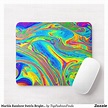 Marble Rainbow Swirls Bright and Beautiful Mouse Pad | Zazzle | Rainbow ...