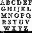 Conjunto completo de mayúsculas abc antiqua las letras del alfabeto con ...