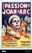 La Pasión de Juana de Arco. Póster de cine antiguo y vintage. 1928 ...