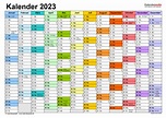 Kalender 2023 zum Ausdrucken in Excel - 19 Vorlagen (kostenlos)