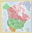 USA and Canada Wall Map | Maps.com.com