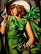 Tamara de Lempicka - Young Lady with Gloves | Art deco paintings, Art ...