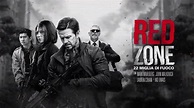 Protagonisti armati nel poster italiano di Red Zone - 22 Miglia di Fuoco