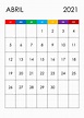 Calendario abril 2021 – calendarios.su