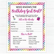 Questions Who Knows The Birthday Girl Best Free Printable - Printable ...