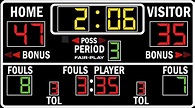 BB-1670-4 Basketball Scoreboard - Fair-Play Scoreboards