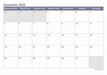 Calendário dezembro 2022 para imprimir - iCalendário.pt
