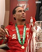 Virgil van Dijk celebrates Carabao Cup final win 😎 | Virgil van Dijk ...