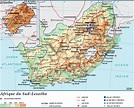 Carte de l'Afrique du Sud - Afrique du Sud carte sur le relief, les ...
