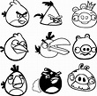 Angry Birds - desenhos para colorir pintar e imprimir dos angry birds