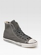 Converse John Varvatos Leather Hightops in Gray for Men - Lyst