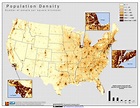 High Quality Population Density Map of the United States [3,200x2,400 ...