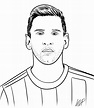 Dibujo 01 de Lionel Messi para colorear