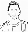 Dibujo de Lionel Messi 01 para colorear