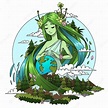 Free Vector | Hand drawn mother earth day concept | Ilustración de la ...