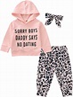 Babykleidung Set Baby Mädchen Outfit T-Shirt Langarm Sweatshirt Tops ...