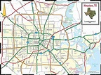 Houston mapa de la ciudad - la Ciudad de mapa de Houston (Texas - USA)
