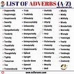 List of Adverbs: 300+ Adverb Examples from A-Z in English - ESL Forums