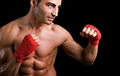 Обои red, man, fight, muscles, ring, fist, warrior, fitness, strong ...