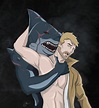 12 ideas de King Shark x John Constantine en 2021 | dibujos, dibujo ...