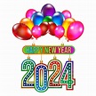 Happy New Year 2024, 2024 Clipart, Happy New Year 2024 Clipart, 2024 ...