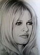 Stars Portraits - Portrait of Brigitte Bardot by Muriel.b - 1 | Pencil ...