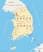 South Korea Map - Guide of the World