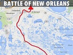 Battle Of New Orleans Map - Maps For You