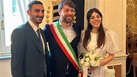 Davide Zappacosta si scambia le promesse di matrimonio con la sua Camilla