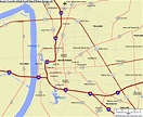 Map of Baton Rouge Louisiana - TravelsMaps.Com