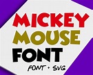 Mickey Mouse Font Walt Disney Font Mickey Mouse svg | Etsy | Mickey ...
