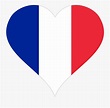 Transparent Clipart Drapeau France - French Flag In Heart , Free ...