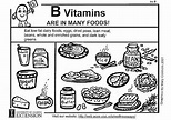 Dibujo para colorear vitamina B en nuestra alimentación - Img 5932