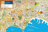 Naples tourist city centre map | Naples map, Italy map, Naples