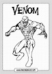 Dibujos Venom para pintar - Rincon Dibujos