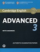 Cambridge English: Advanced (CAE) 3 Authentic Examination Papers