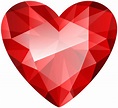Diamond Heart Transparent Clip Art Image | Diamond illustration, Heart ...