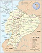 Mapa político del Ecuador - Tamaño completo