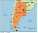 Blog de Geografia: Mapa da Argentina