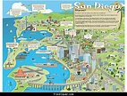 San Diego Map Tourist Attractions - Travelquaz.Com ® | San diego map ...